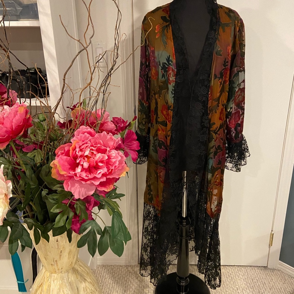 Tattered Rose Kimono made in USA